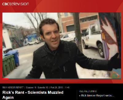 Rick Mercer Rant Scientists Muzzled Again